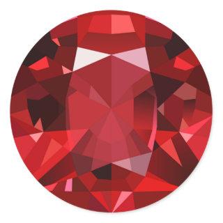 Ruby classic round sticker