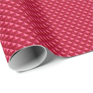 Ruby red, enamel look, studded grid