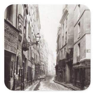 Rue Aumaire, from the Rue Volta, Paris, 1858-78 Square Sticker