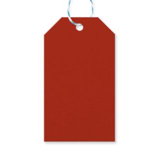Rufous Solid Color Gift Tags