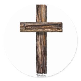 Rugged Cross Classic Round Sticker