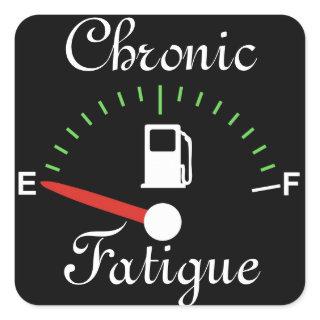 Running on Empty Square Sticker