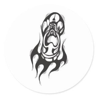 Running Shoes Classic Round Sticker