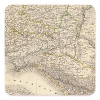 Russia and Europe 3 Square Sticker