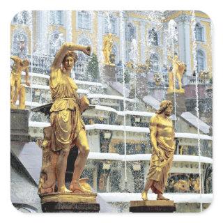 Russia, Saint Petersburg, Peterhof, Samson and Square Sticker