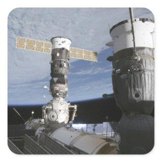 Russian Soyuz and Progress spacecrafts Square Sticker