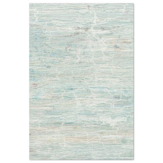 Rustic Beach Wood Ocean Blue Crackle Decoupage Tissue Paper