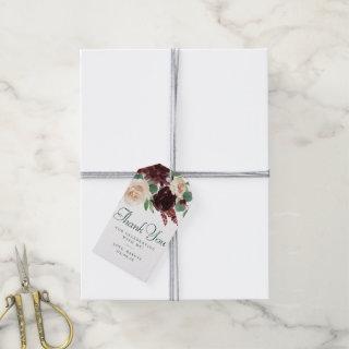 Rustic Blooms | Terracotta and Marsala Thank You Gift Tags