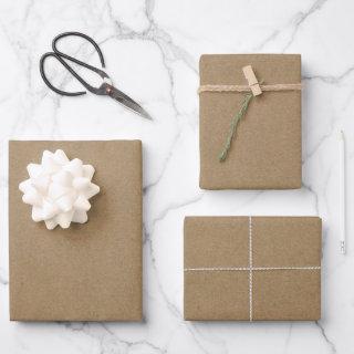 Rustic brown natural kraft texture plain solid  sheets