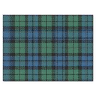 Rustic Campbell Plaid Blue Green Tartan Tissue Paper