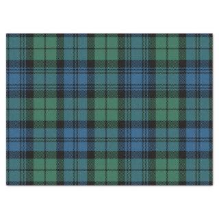 Rustic Campbell Plaid Blue Green Tartan Tissue Paper