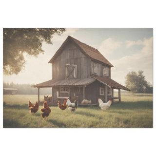 Rustic Chicken Decouapge 18lbs Tissue Paper