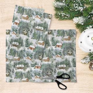 Rustic Christmas Forest Decoupage Tissue Paper