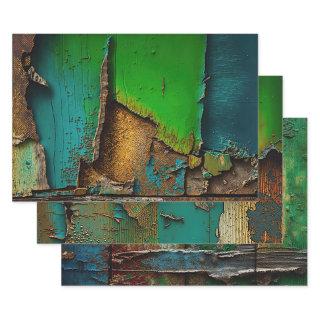 Rustic, Colorful, Peeling Paint,   Sheets