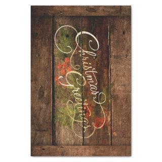 Rustic Country Christmas Tissue Paper