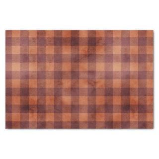 Rustic Country Farmhouse Plaid Pattern Tissue Paper