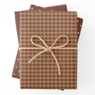 Rustic Country Gingham and Polka Dots   Sheets