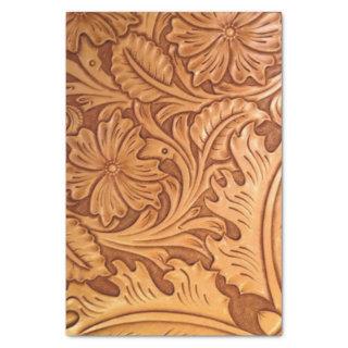 Rustic country southwest style western leather tissue paper