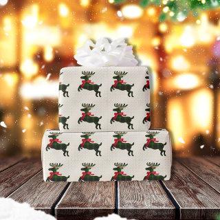 Rustic Deer Green Boho Pattern