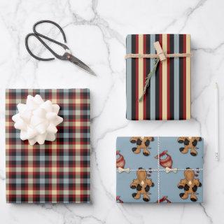 Rustic Dog Lovers Country Plaid Gift Wrapping Set   Sheets