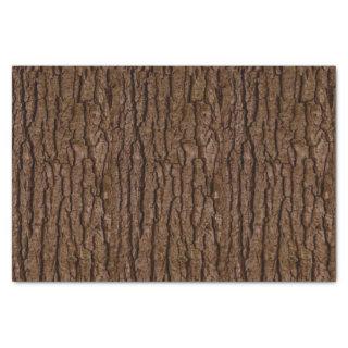 Rustic Faux Piece of Wood Grain Tree Bark Tissue Paper