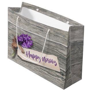 Rustic Happy Norooz Hyacinth - Large Gift Bag