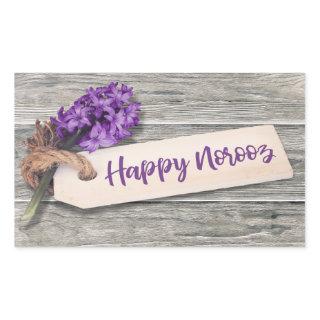 Rustic Happy Norooz Hyacinth - Sticker