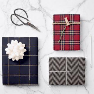 Rustic Holiday Plaid and Tweed  Sheets