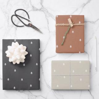 Rustic Minimalist Scandinavian Pine Trees  Sheets