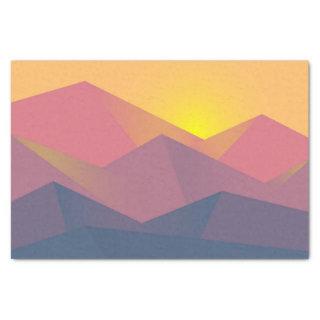 Rustic Mountains Geometric Minimalist Tissue Paper