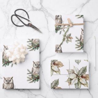 Rustic Owls and Flowers  Sheets