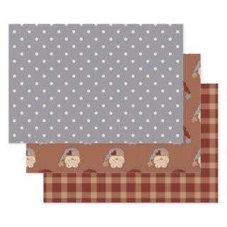 Rustic Primitive Country Homespun and Hearts   Sheets