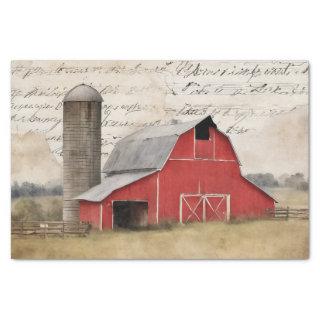 Rustic Red Barn Tissue Paper