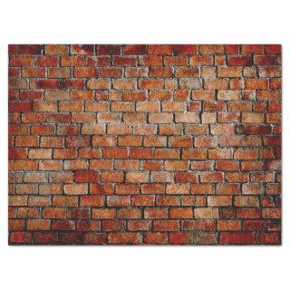 RUSTIC RED BRICK WALL TISSUE PAPER
