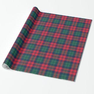 Rustic Red Green and Navy Holiday Tartan Plaid
