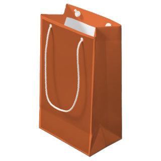 Rustic Rust Brown Solid Color Small Gift Bag