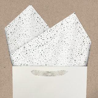 Rustic Sage Green & Galaxy Stars Falling Snow Tissue Paper