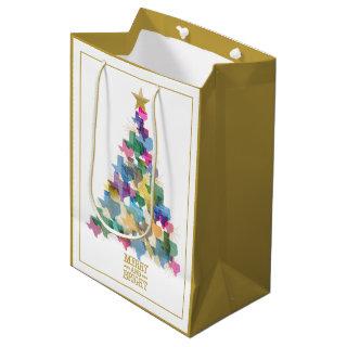 Rustic Texas Christmas Tree Medium Gift Bag