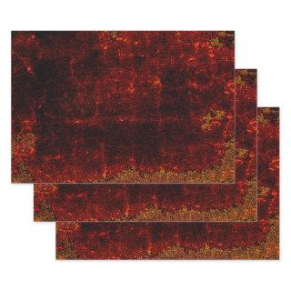 Rustic Vintage Bright Orange Brown Grunge Texture  Sheets