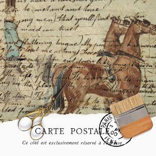 Rustic Vintage Horse Texture Decoupage  Tissue Paper