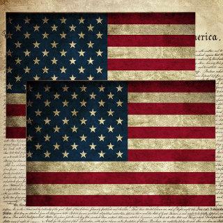 RUSTIC WEATHERED AMERICAN FLAG TISSUE PAPER