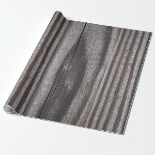 Rustic Weathered Grey Wood Post