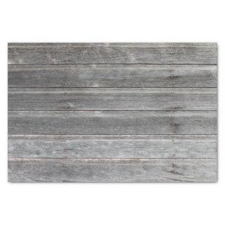 Rustic Weathered Wood Wall Tissue Paper