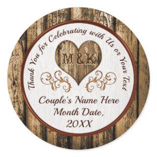 Rustic Wedding Favor Ideas Custom Wedding Stickers