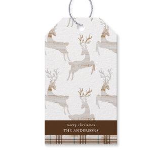 Rustic Wood Deer Gift Tags