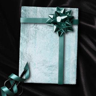 Rustic Wood Grain | Turquoise Teal Blue on White