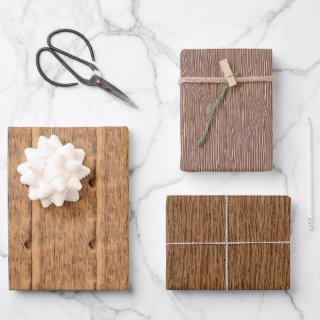 Rustic Wooden Gift Wrap -Wood Style