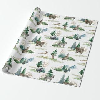 Rustic Woodland Forest Bear Wolf Hare Badger Gift