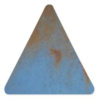 Rusty Blue background Triangle Sticker