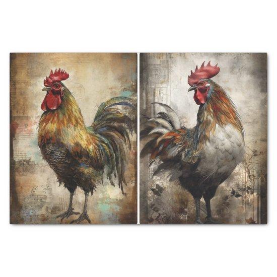 Rusty Rooster Tissue Paper